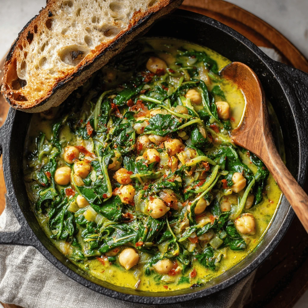 Spinach and Chickpea Stew: A Hearty and Healthy Delight
