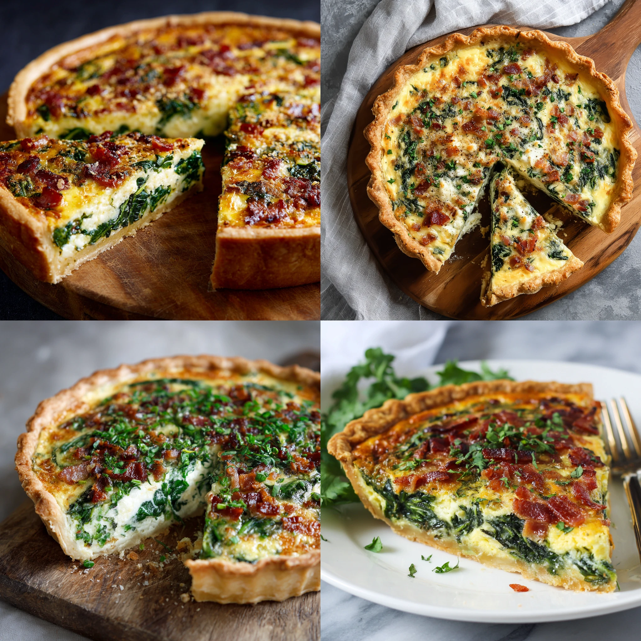 Spinach and Bacon Quiche: A Savory Delight