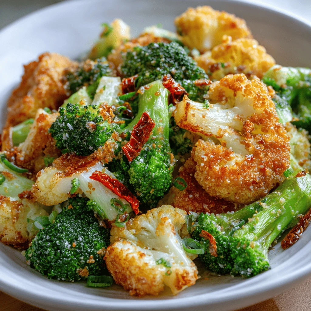 Broccoli and Cauliflower Stir-Fry