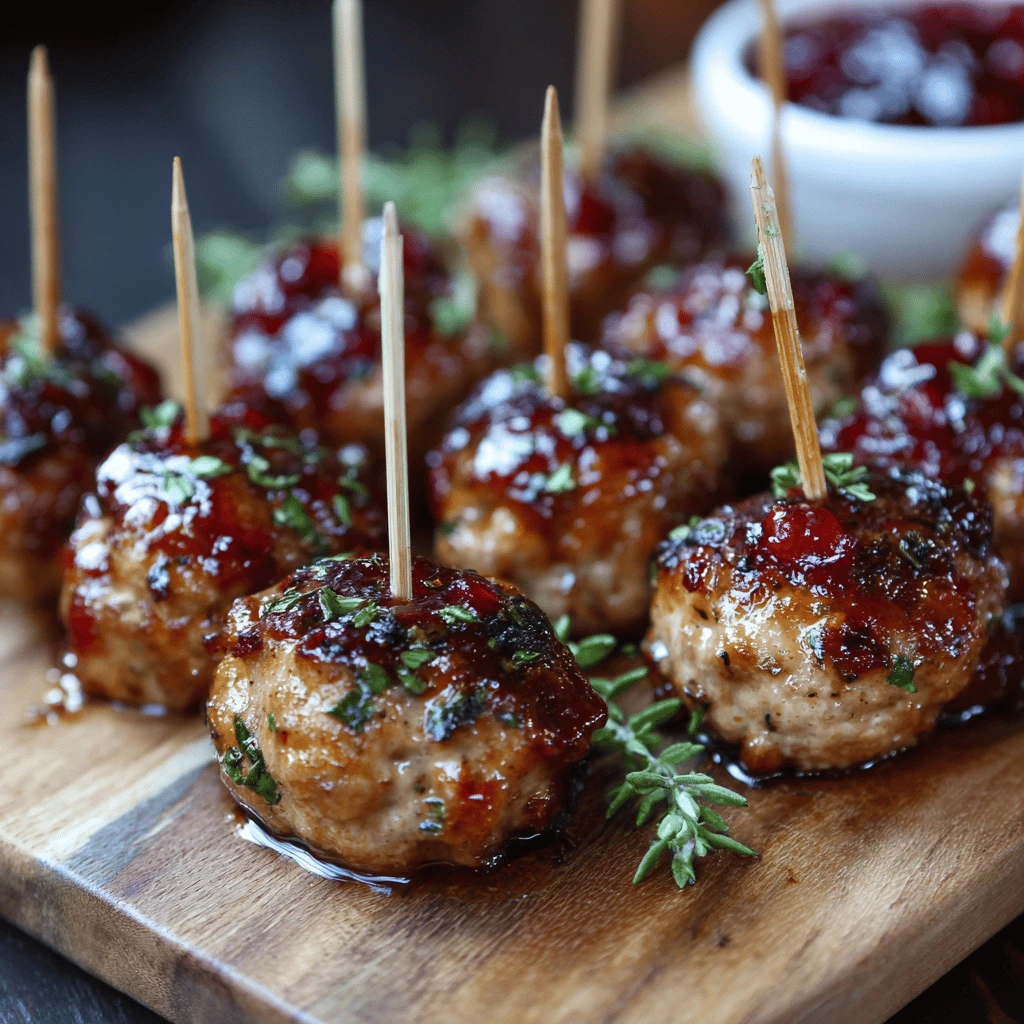 Mini Turkey Meatballs: Perfect Thanksgiving Appetizers