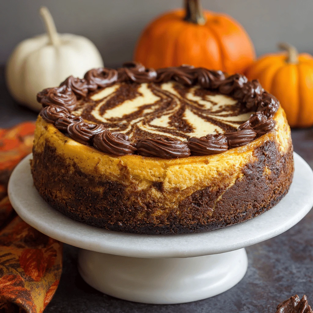 Pumpkin Chocolate Swirl Cheesecake: The Ultimate Thanksgiving Dessert