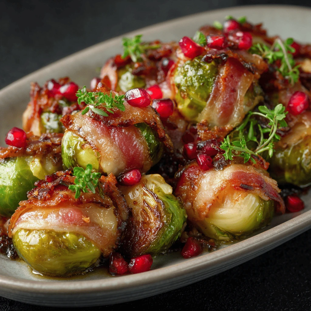 Bacon Roasted Brussels Sprouts Thanksgiving Special
