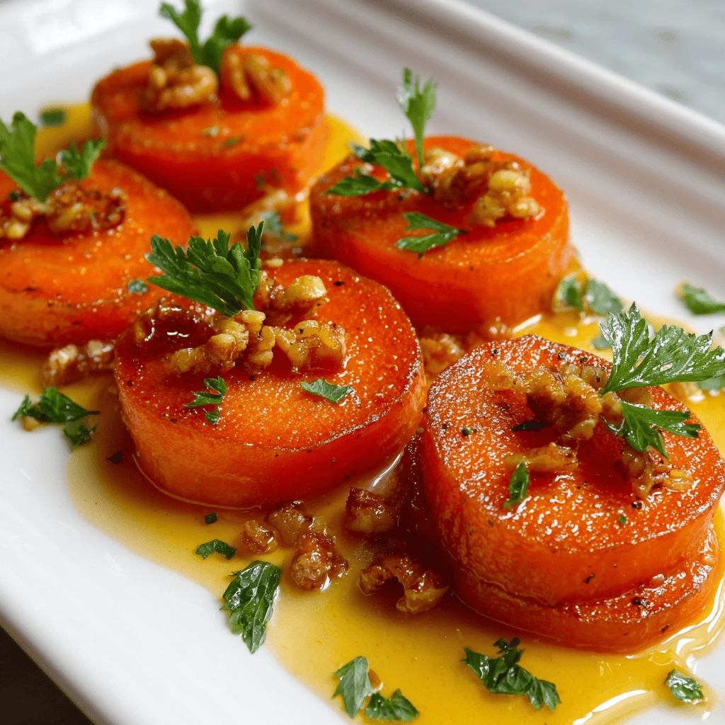 Maple Glazed Carrot Coins for Thanksgiving
