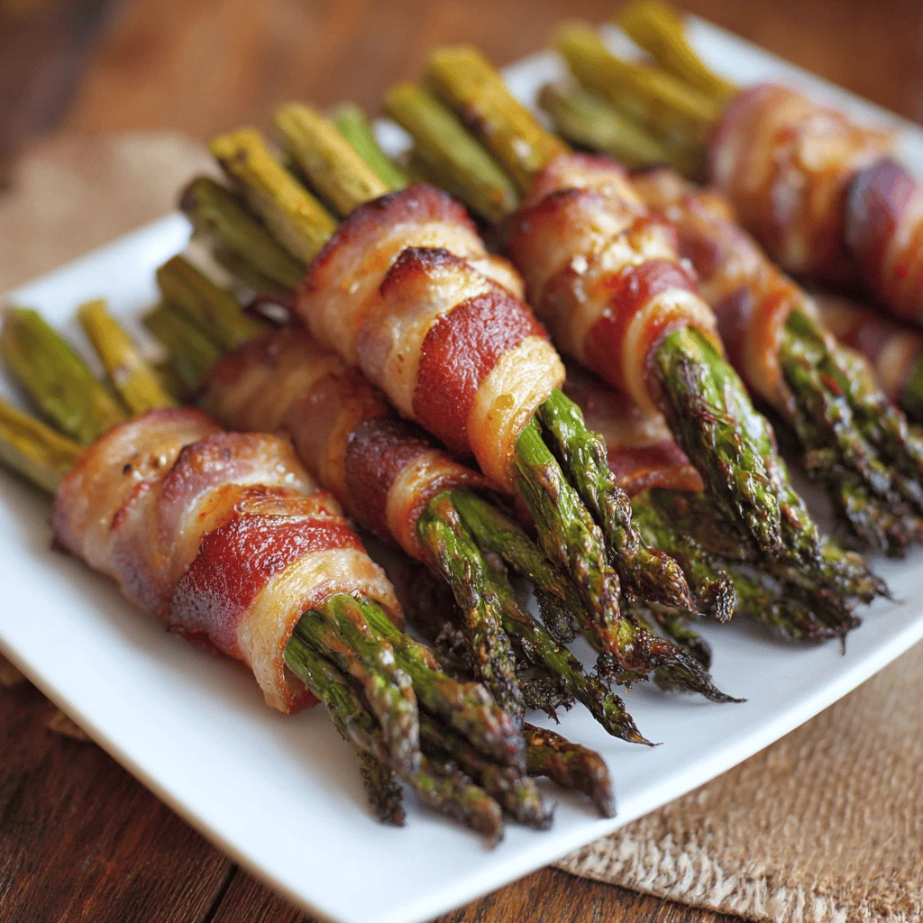 Bacon Wrapped Asparagus Bundles: Thanksgiving Appetizers