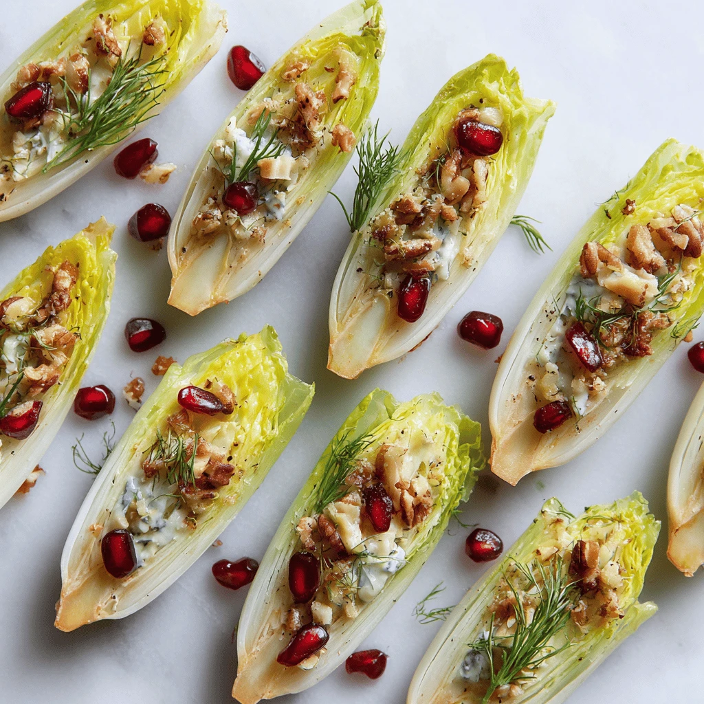 Stuffed Endive Leaves: Thanksgiving Appetizers