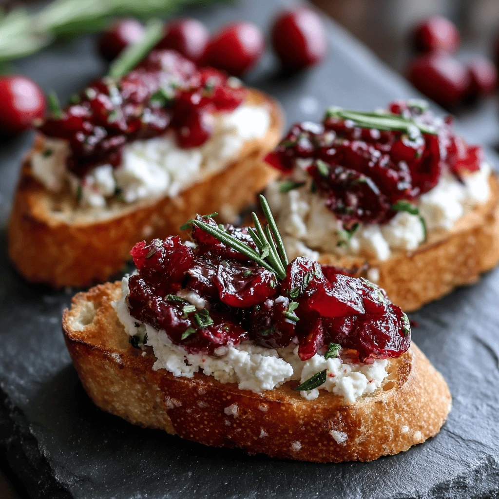 Cranberry Goat Cheese Crostini: The Perfect Thanksgiving Appetizer