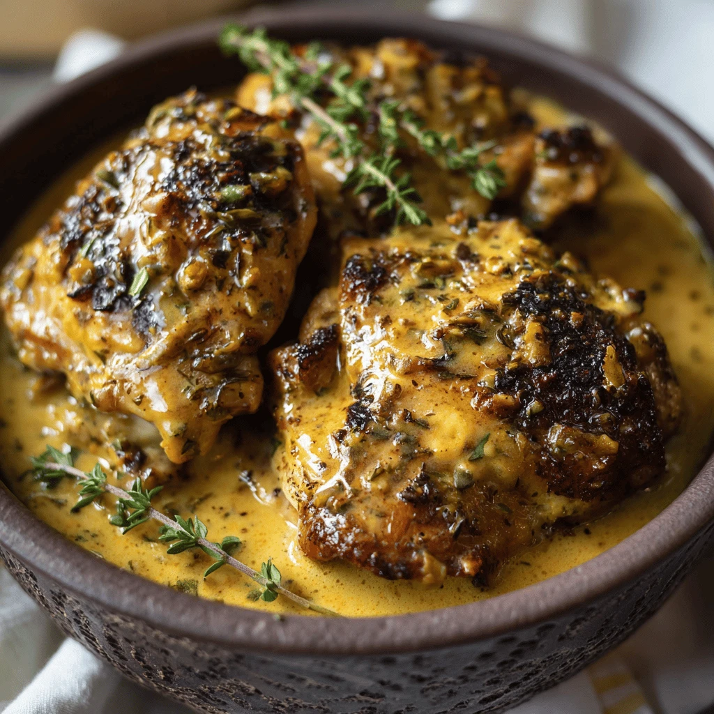 Slow Cooker Honey Mustard Chicken