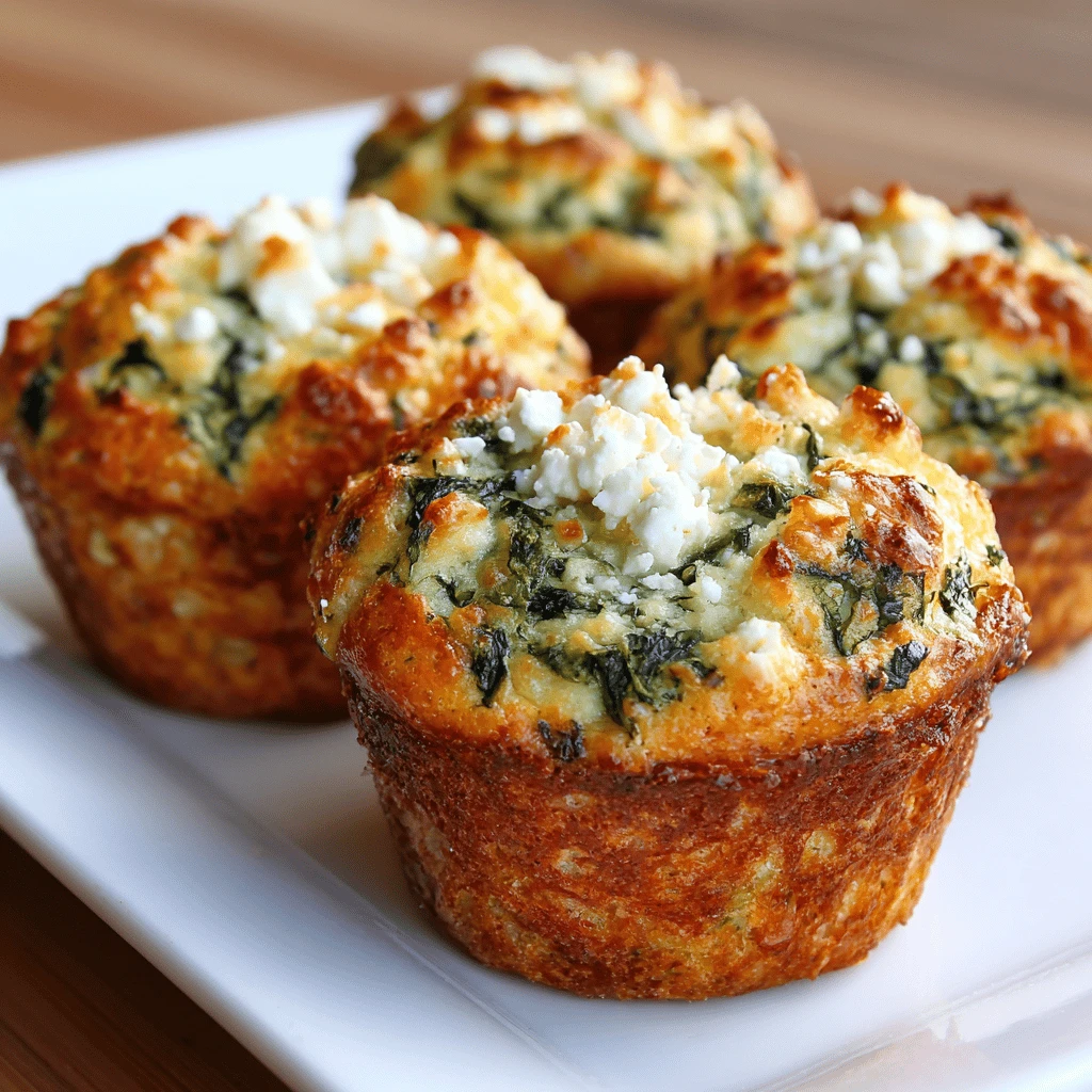 Spinach and Feta Muffins: Healthy Snacks
