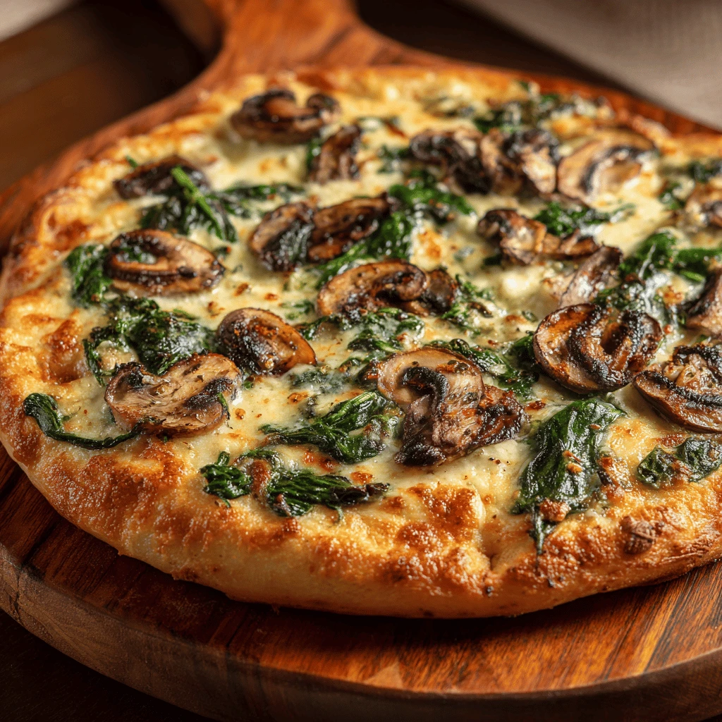 Spinach and Mushroom Pizza: A Delicious and Nutritious Delight