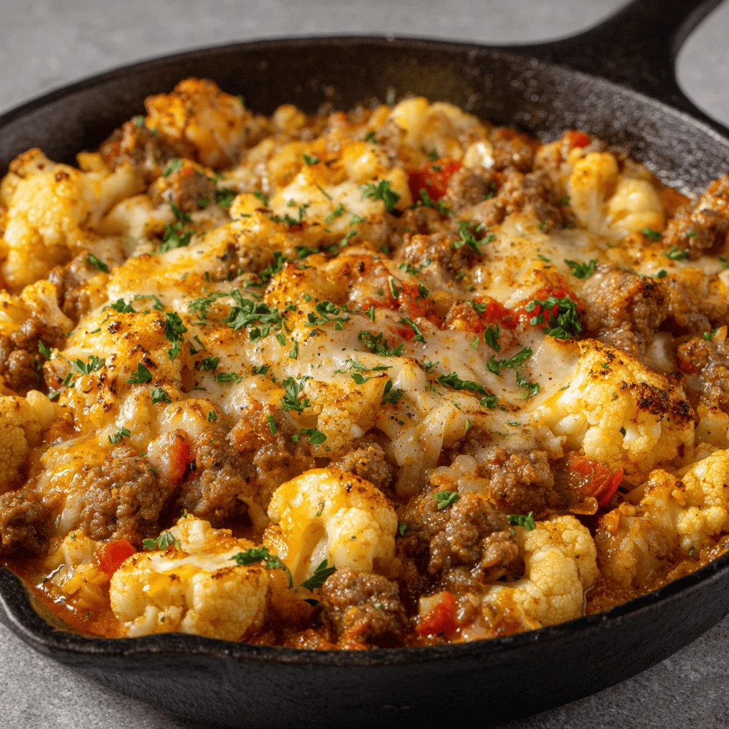 Ground Beef and Cauliflower Skillet: A Deliciously Healthy One-Pan Meal