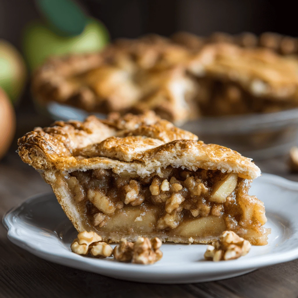 Apple Walnut Pie for Thanksgiving