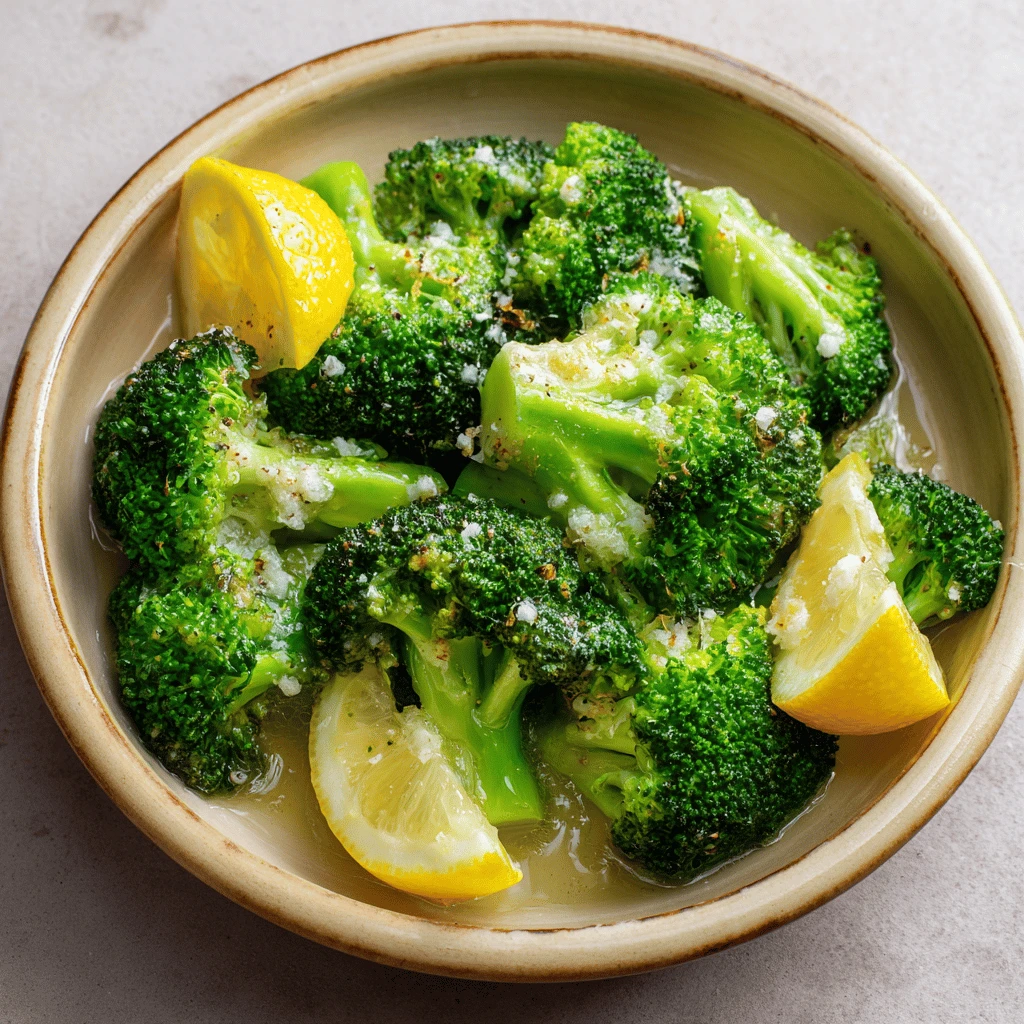 Steamed Broccoli with Lemon Butter