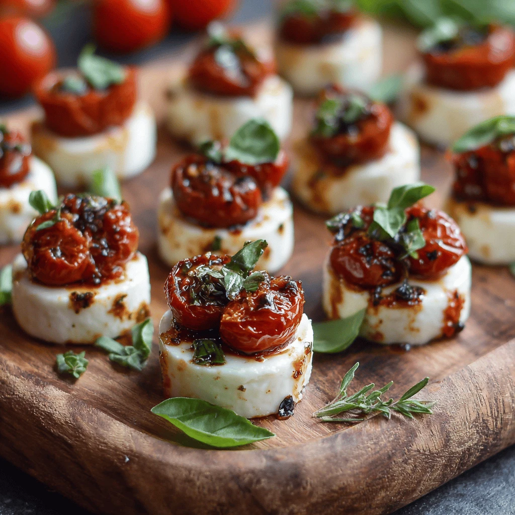 Mini Caprese Bites for Thanksgiving