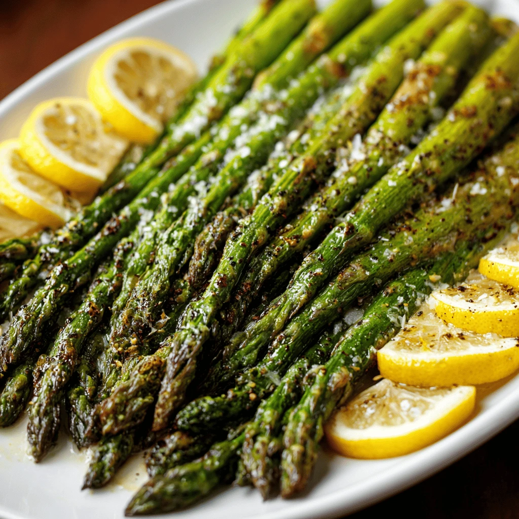 Roasted Asparagus with Lemon for Thanksgiving