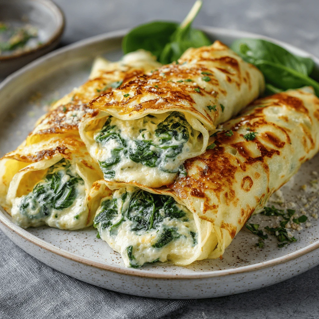 Spinach and Ricotta Stuffed Crepes: A Delicious and Versatile Dish