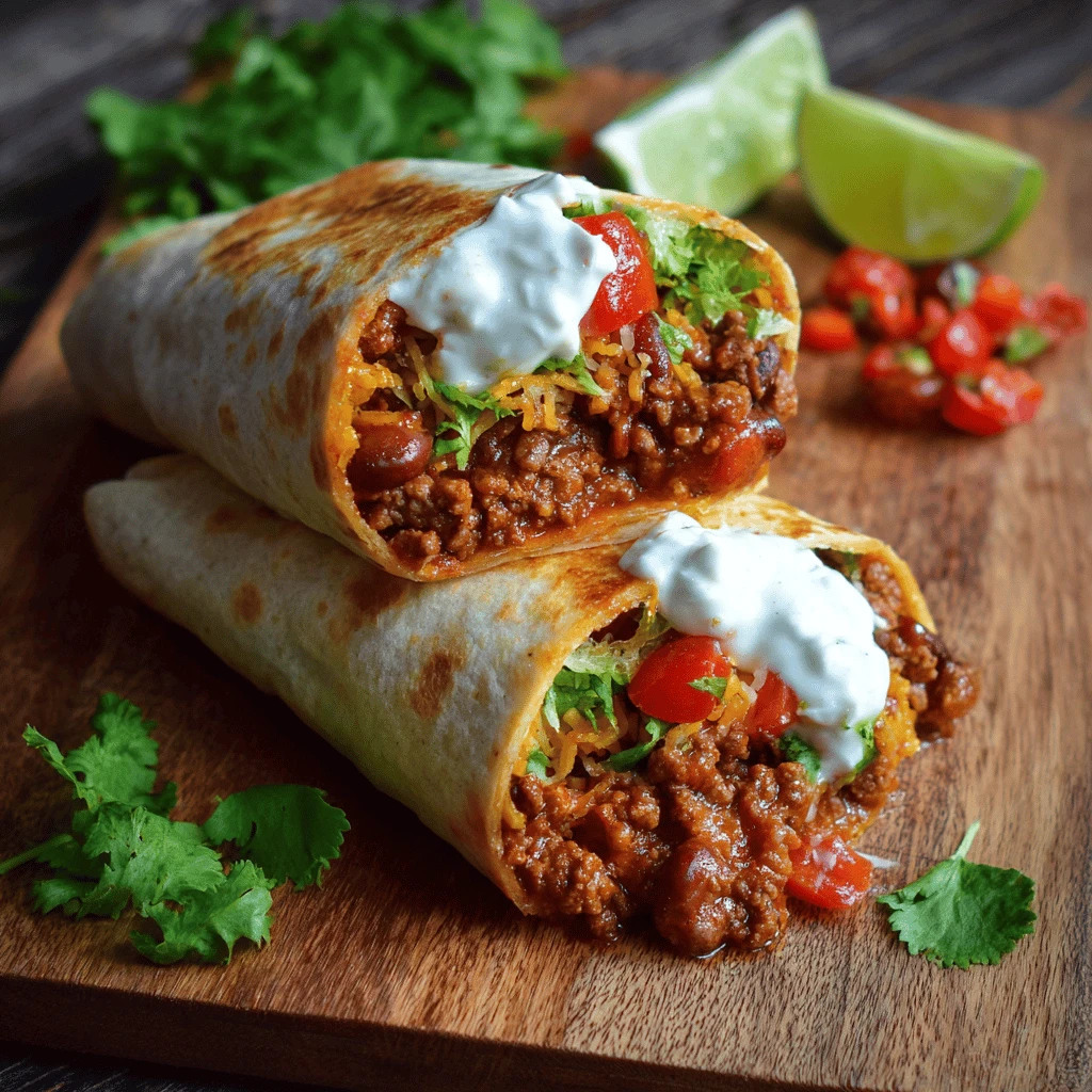 Spicy Beef and Bean Burritos: A Flavor Fiesta in Every Bite