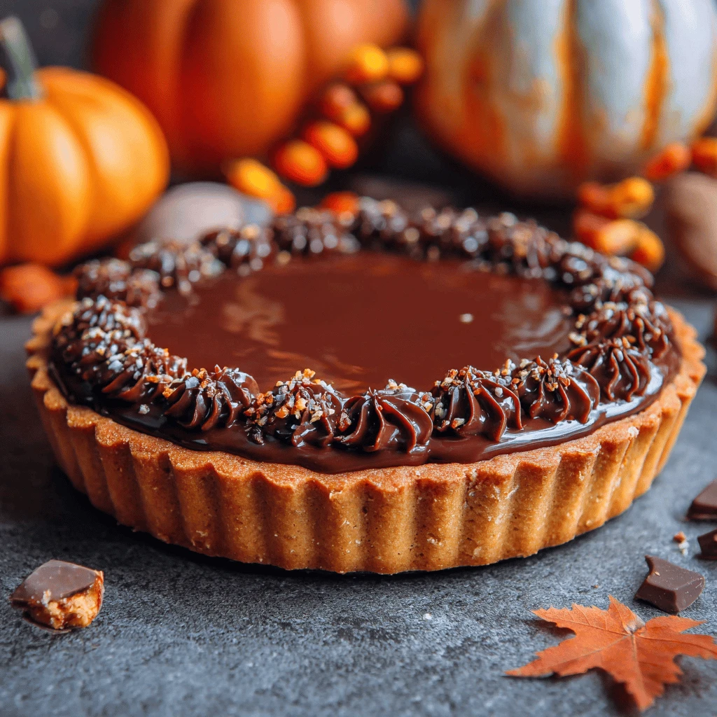Pumpkin Chocolate Ganache Tart: The Ultimate Thanksgiving Dessert