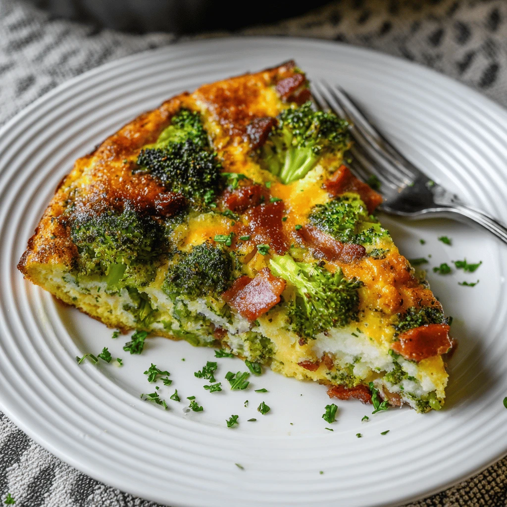 Broccoli and Bacon Frittata