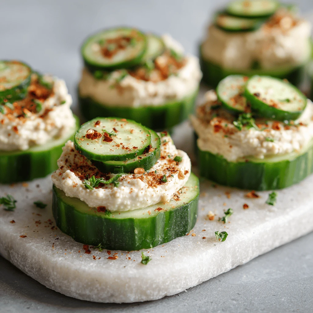 Cucumber Hummus Bites: The Perfect Refreshing Snack