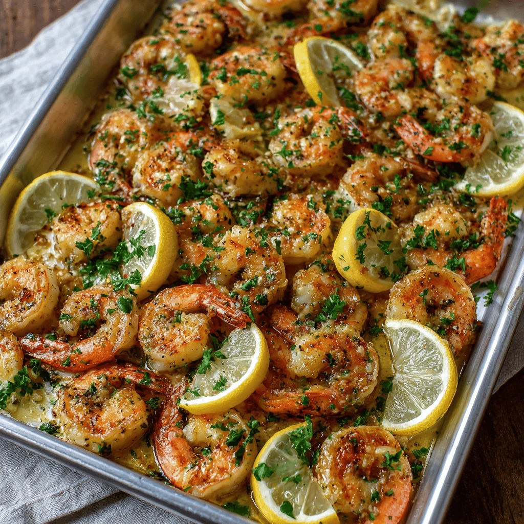 Easy Recipe Sheet Pan Lemon Garlic Shrimp