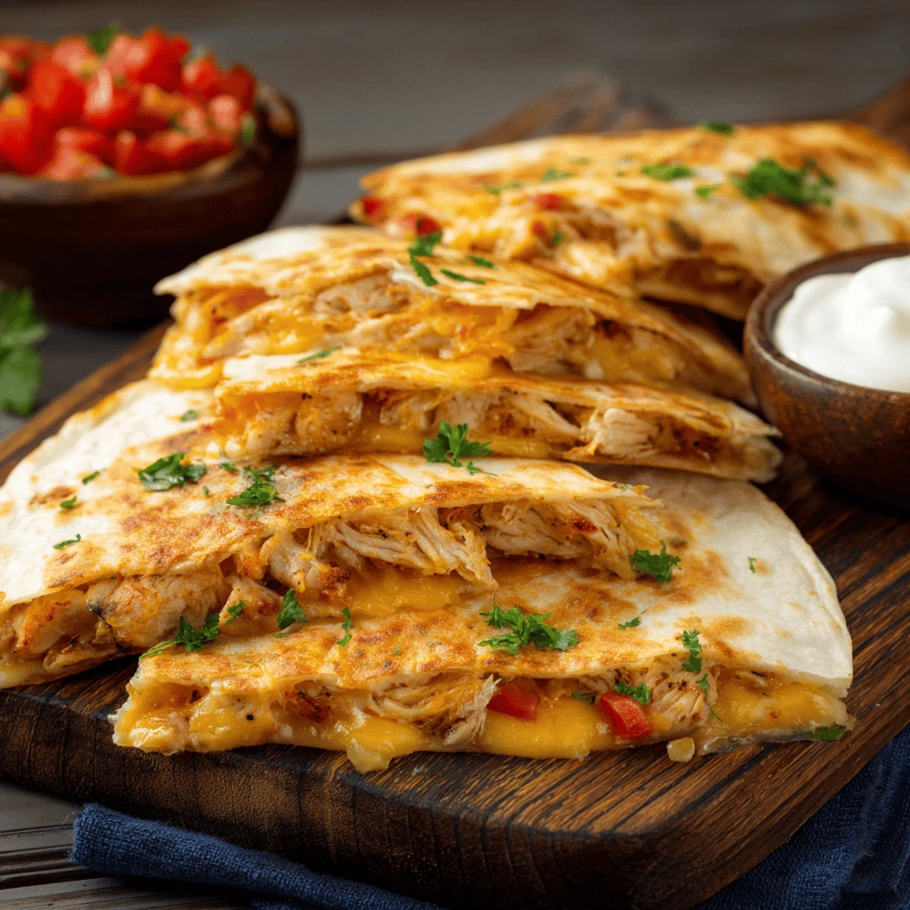 Easy Recipe: Cheesy Chicken Quesadillas