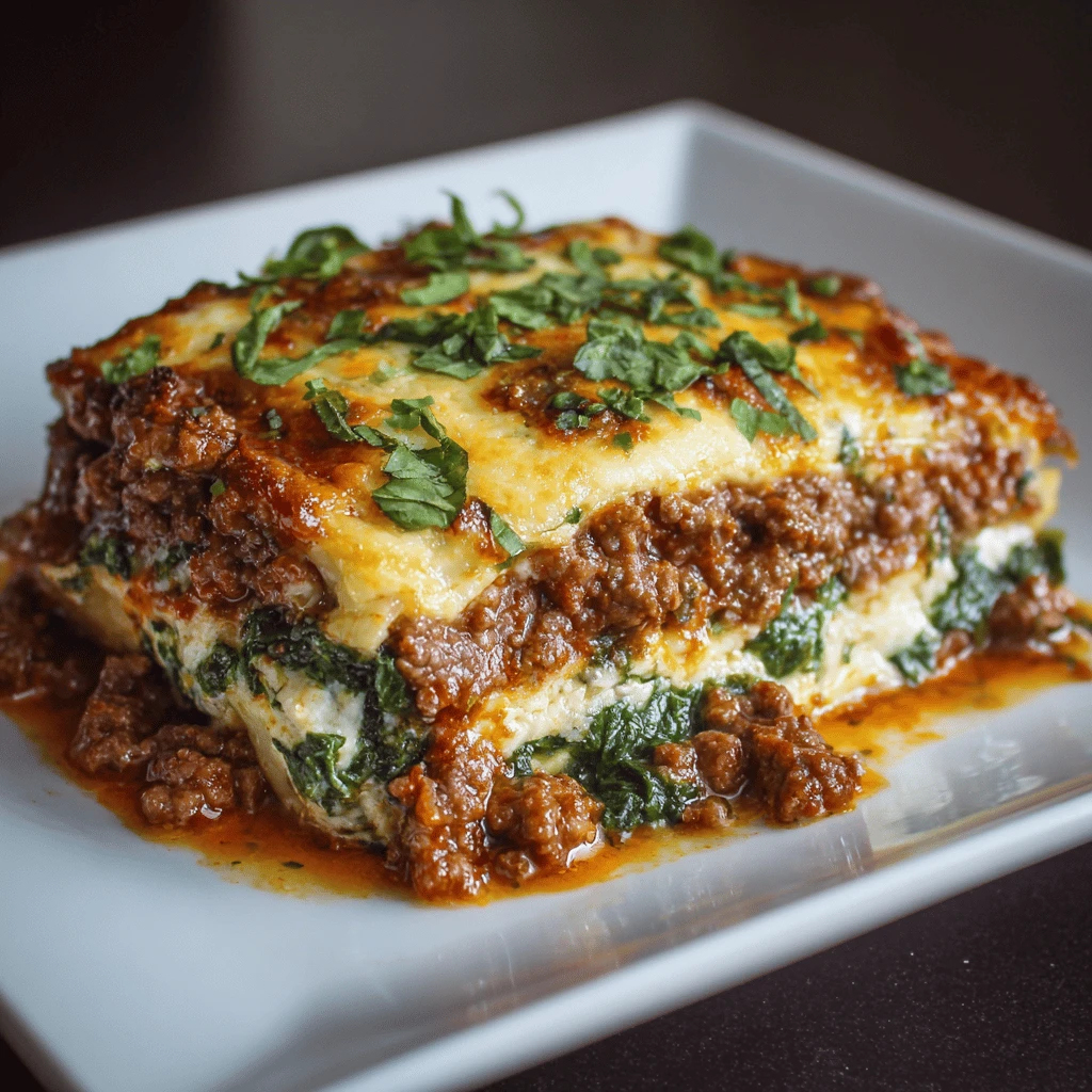 Ground Beef and Spinach Lasagna: A Hearty Family Favorite