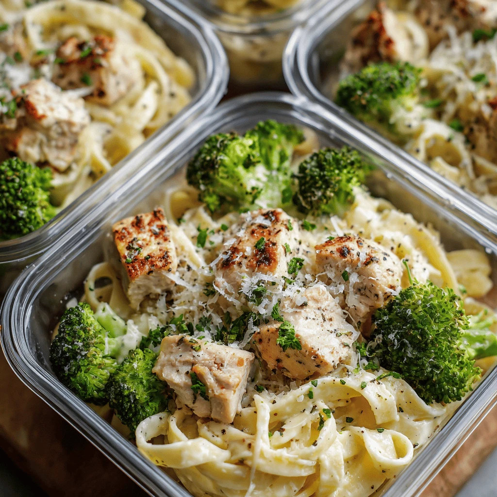 torso Alfredo Meal Prep Bowls