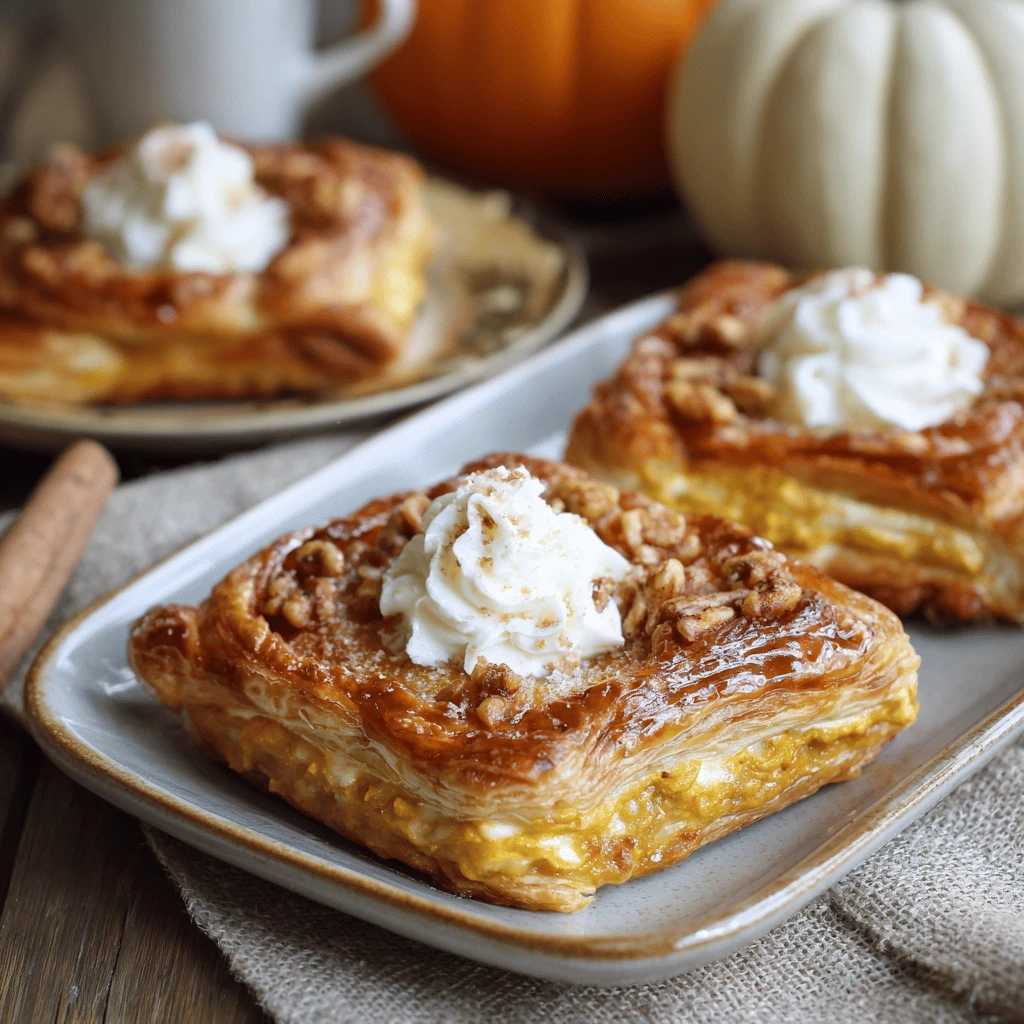 Pumpkin Cream Cheese Danish for Thanksgiving