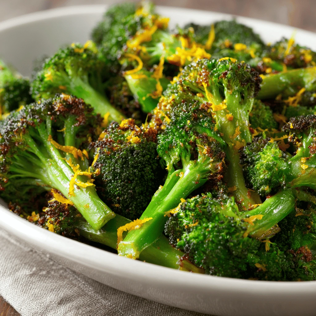 Oven-Roasted Broccoli with Lemon Zest