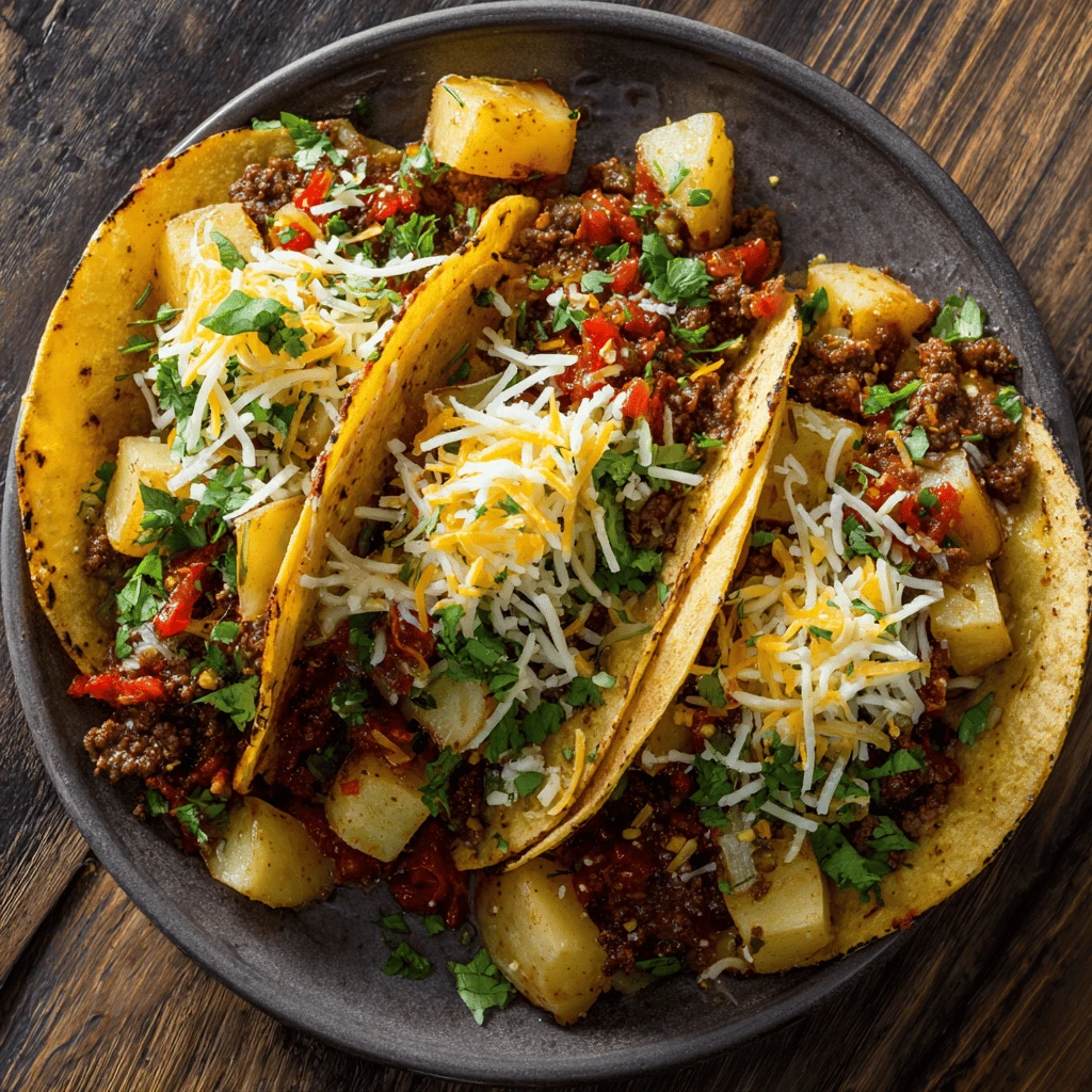 Spicy Beef and Potato Tacos: A Flavor Fiesta in Every Bite