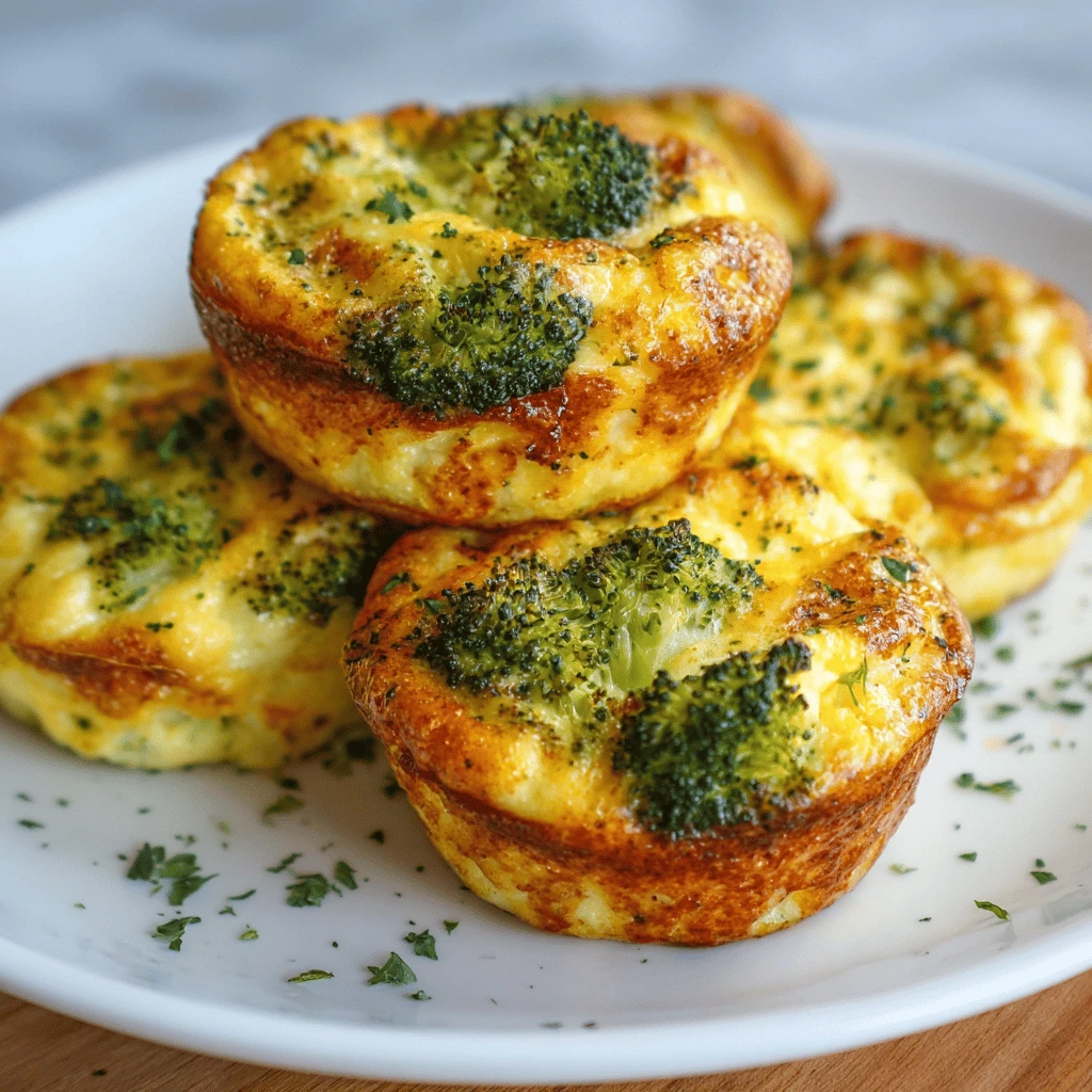 Broccoli and Cheese Egg Muffins