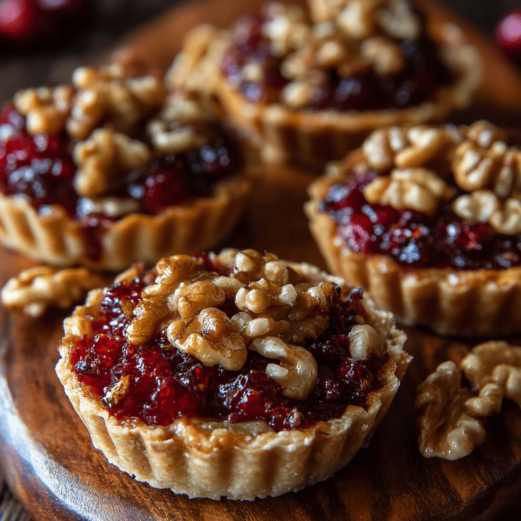 Cranberry Walnut Tartlets for Thanksgiving: A Festive Fall Treat