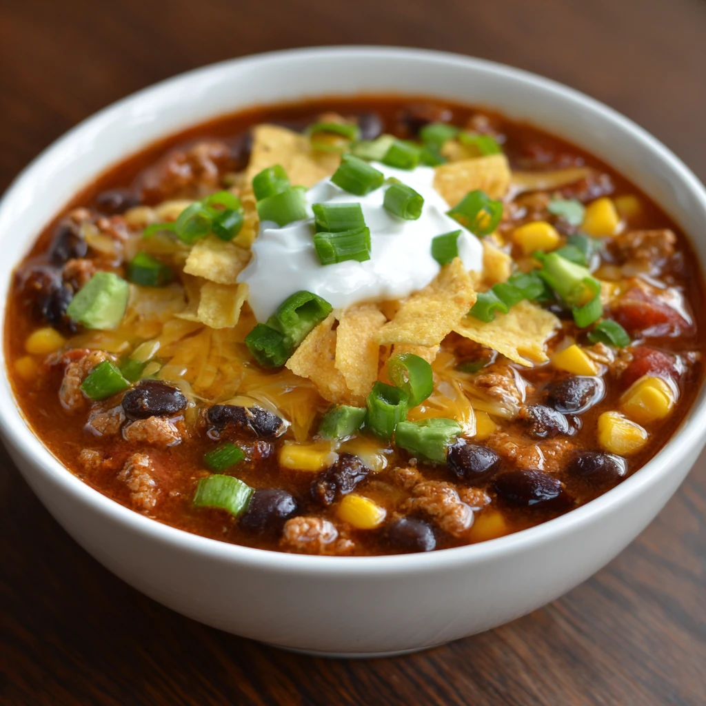 Easy Crockpot torso Enchilada Soup
