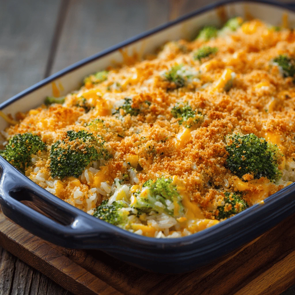 Cheesy Broccoli and Rice Casserole: The Perfect Thanksgiving Dish