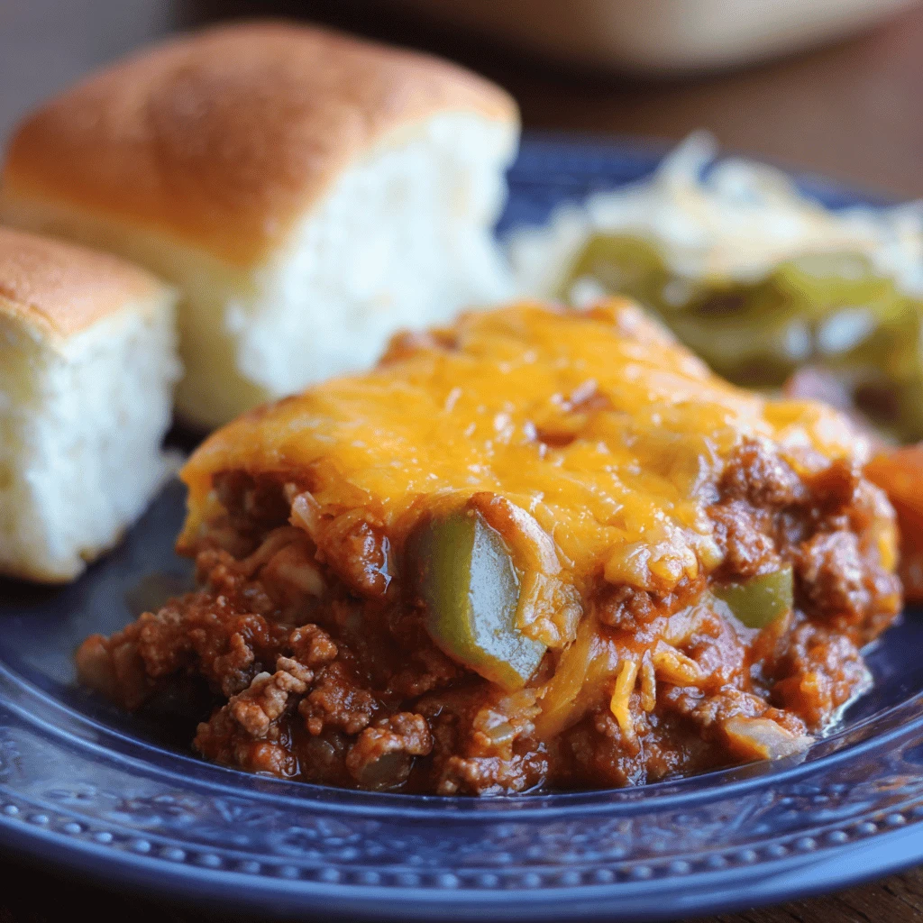 Easy Sloppy Joe Casserole