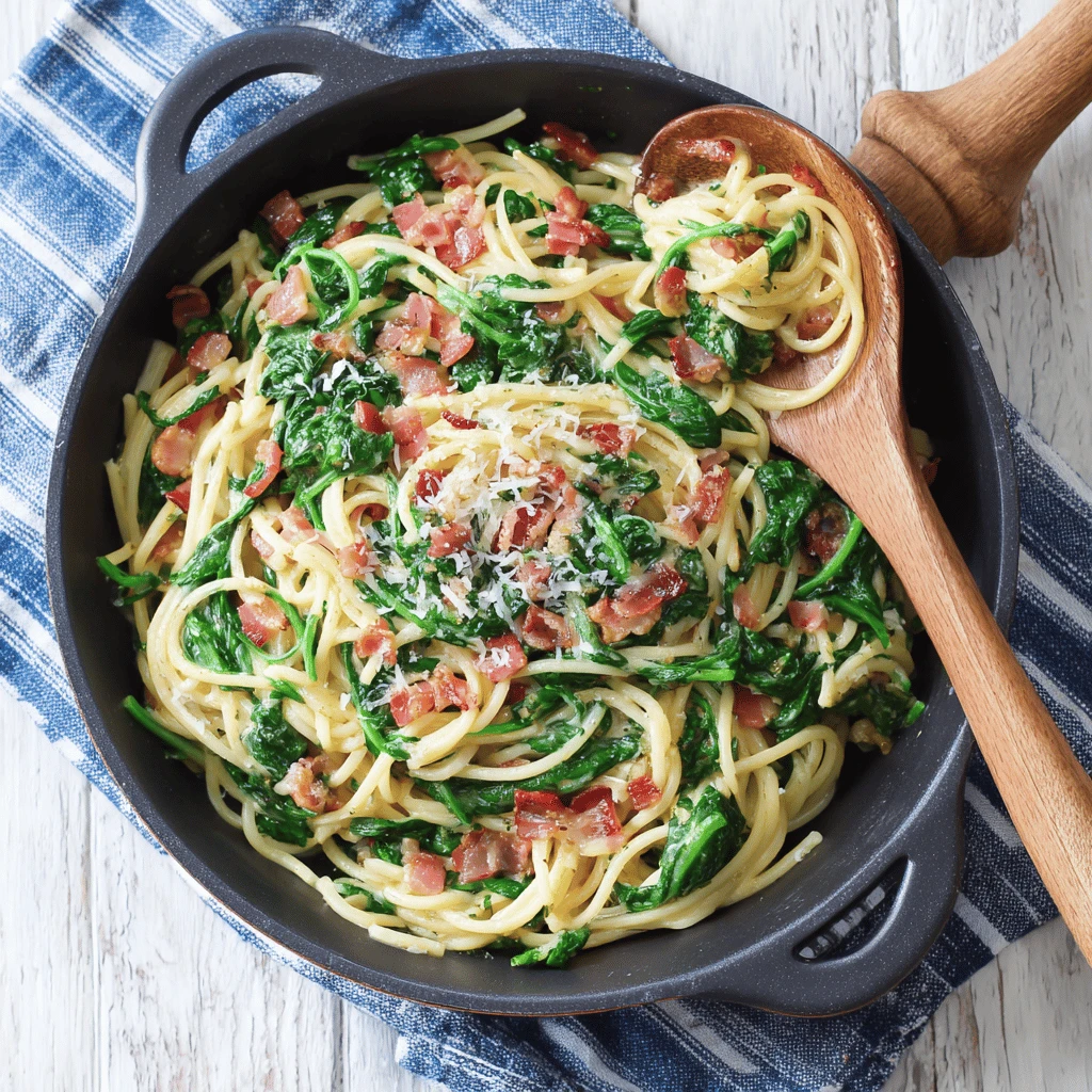 Spinach and Bacon Pasta: A Creamy, Dreamy Delight