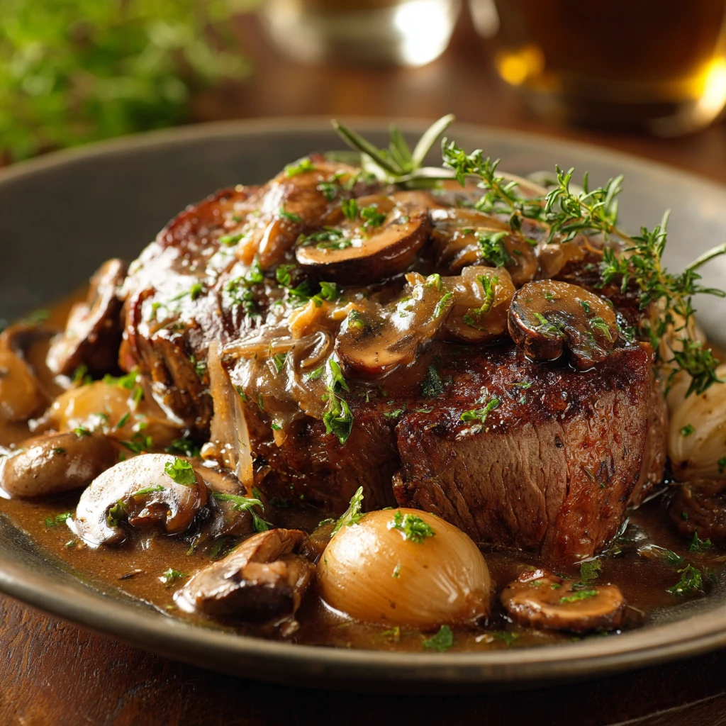Slow Cooker torso with Mushroom Sauce