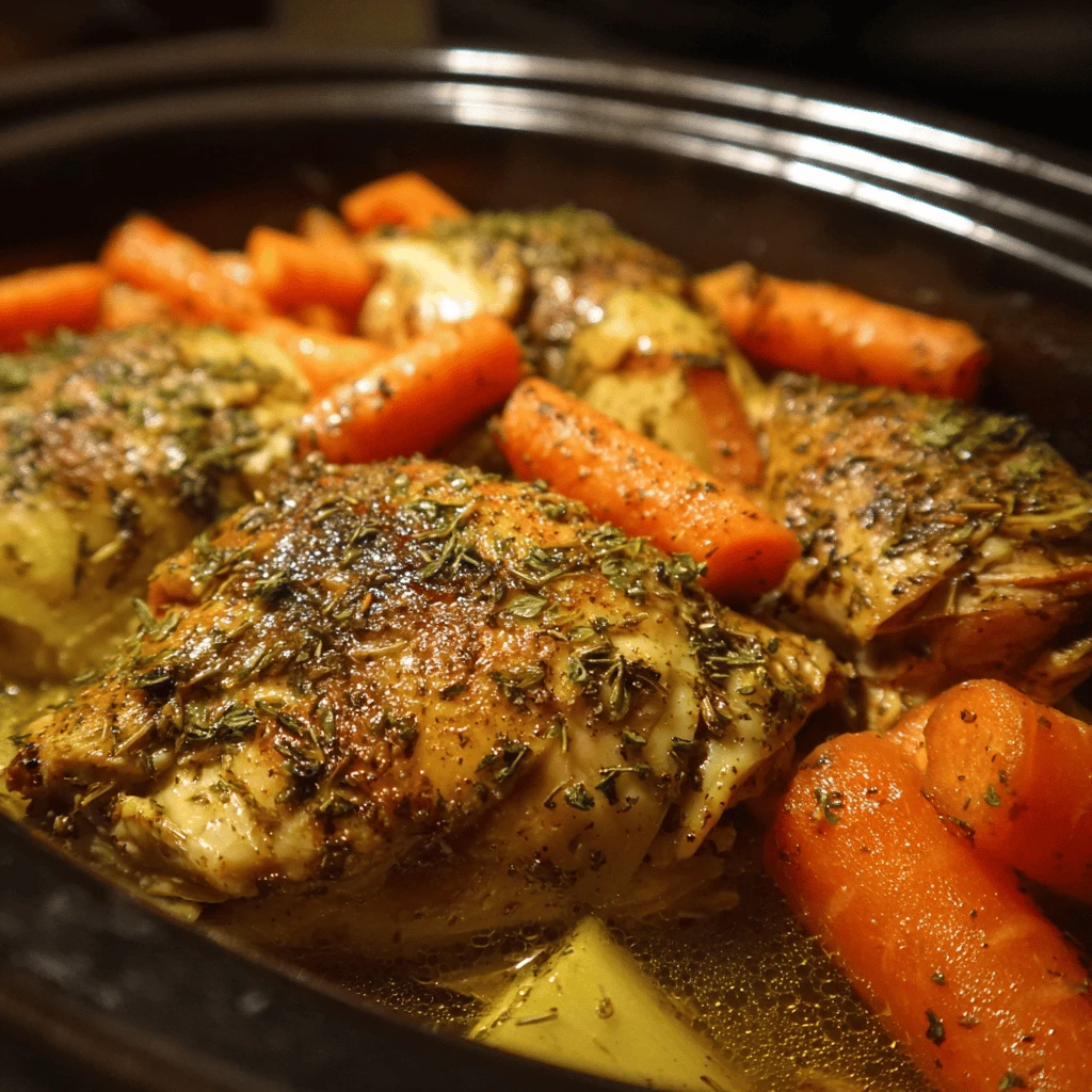 Special Crockpot Chicken and Carrots