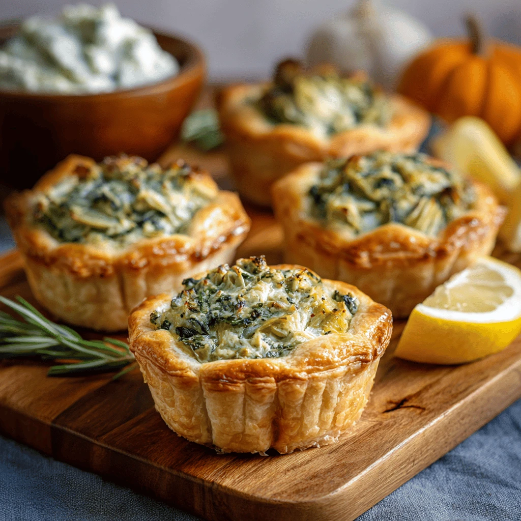 Spinach Artichoke Mini Pies: The Perfect Thanksgiving Appetizer