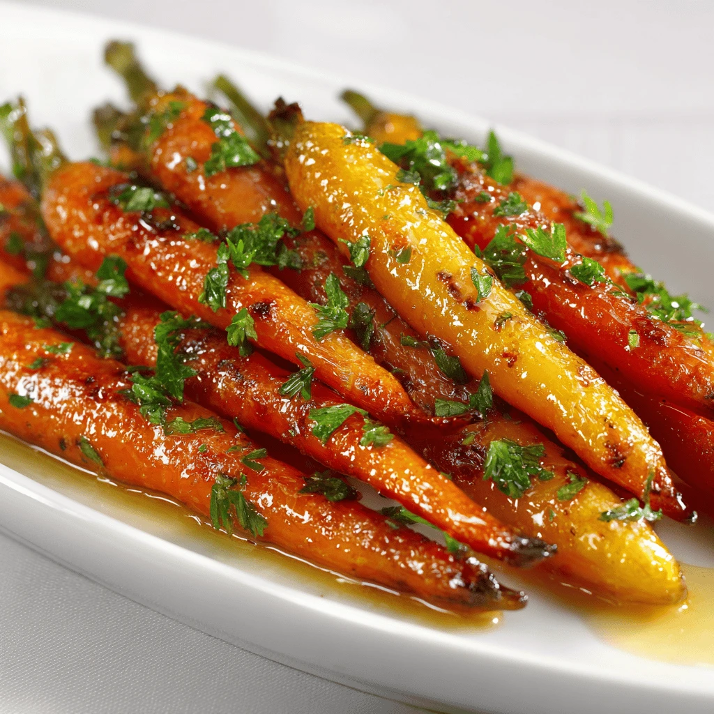 Roasted Baby Carrots with Honey for Thanksgiving