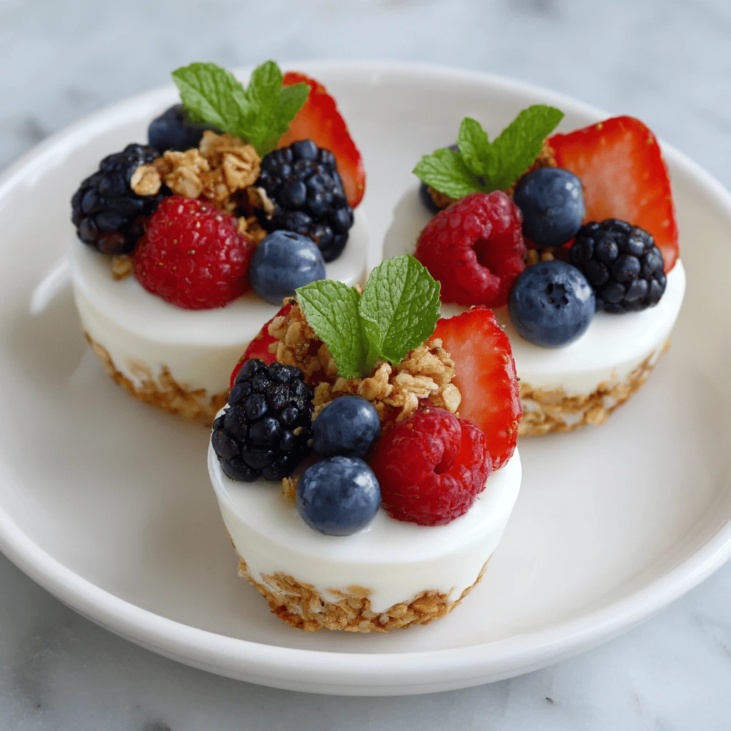Greek Yogurt Berry Cups Healthy Snacks