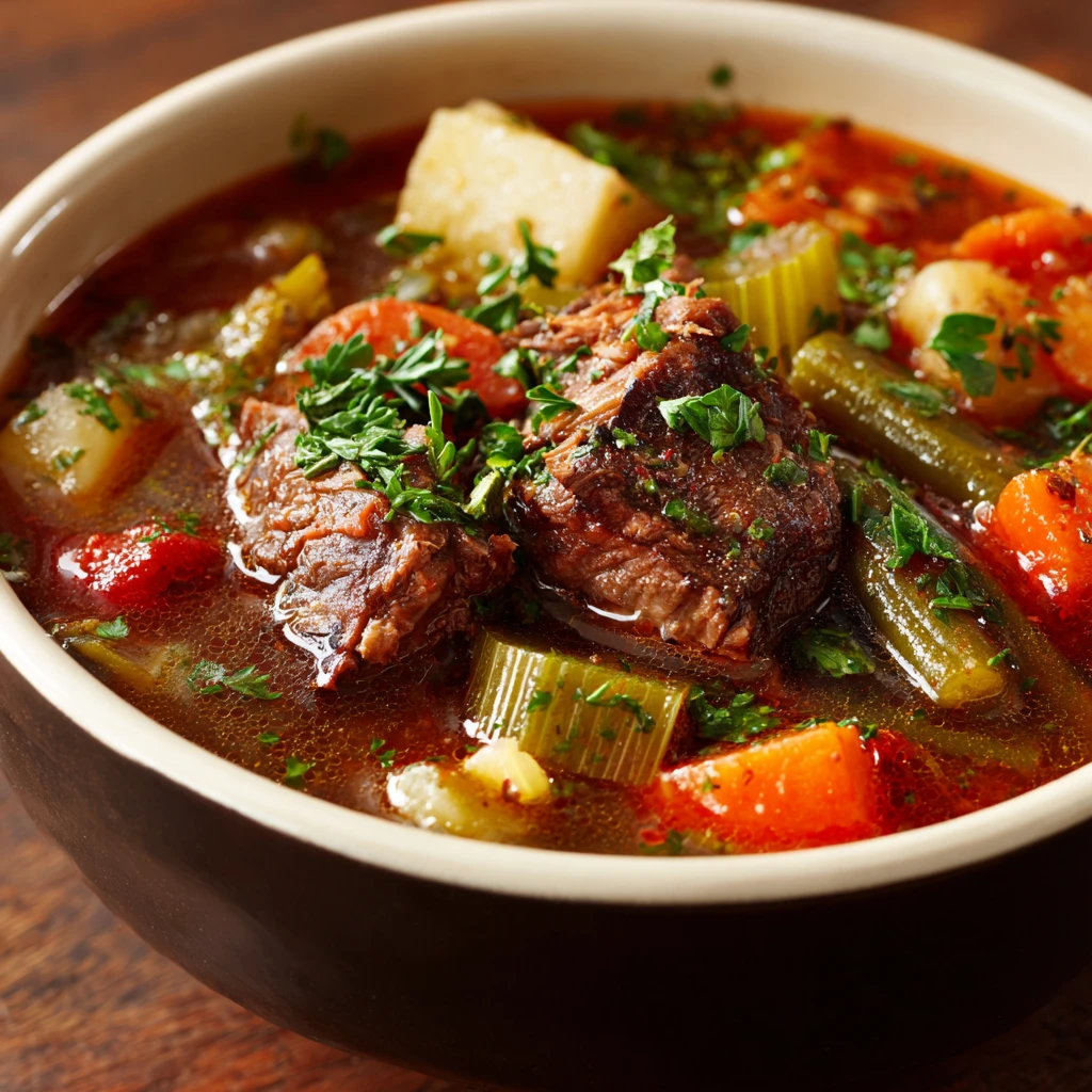 Slow Cooker torso and Vegetables Soup