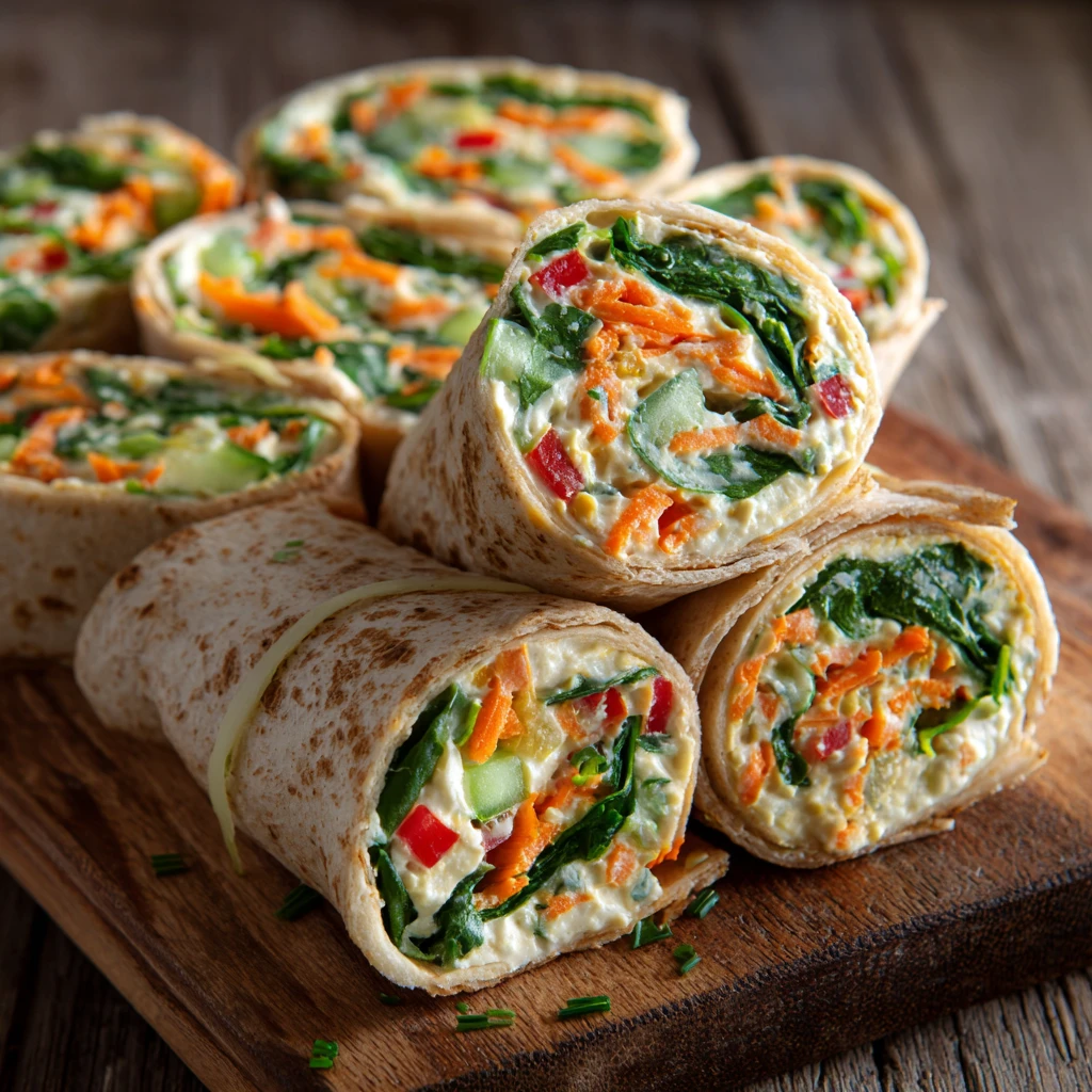 Mini Veggie Pinwheels Snack