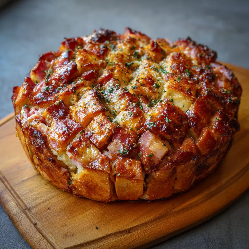 Honey Ham Pull-Apart Bread