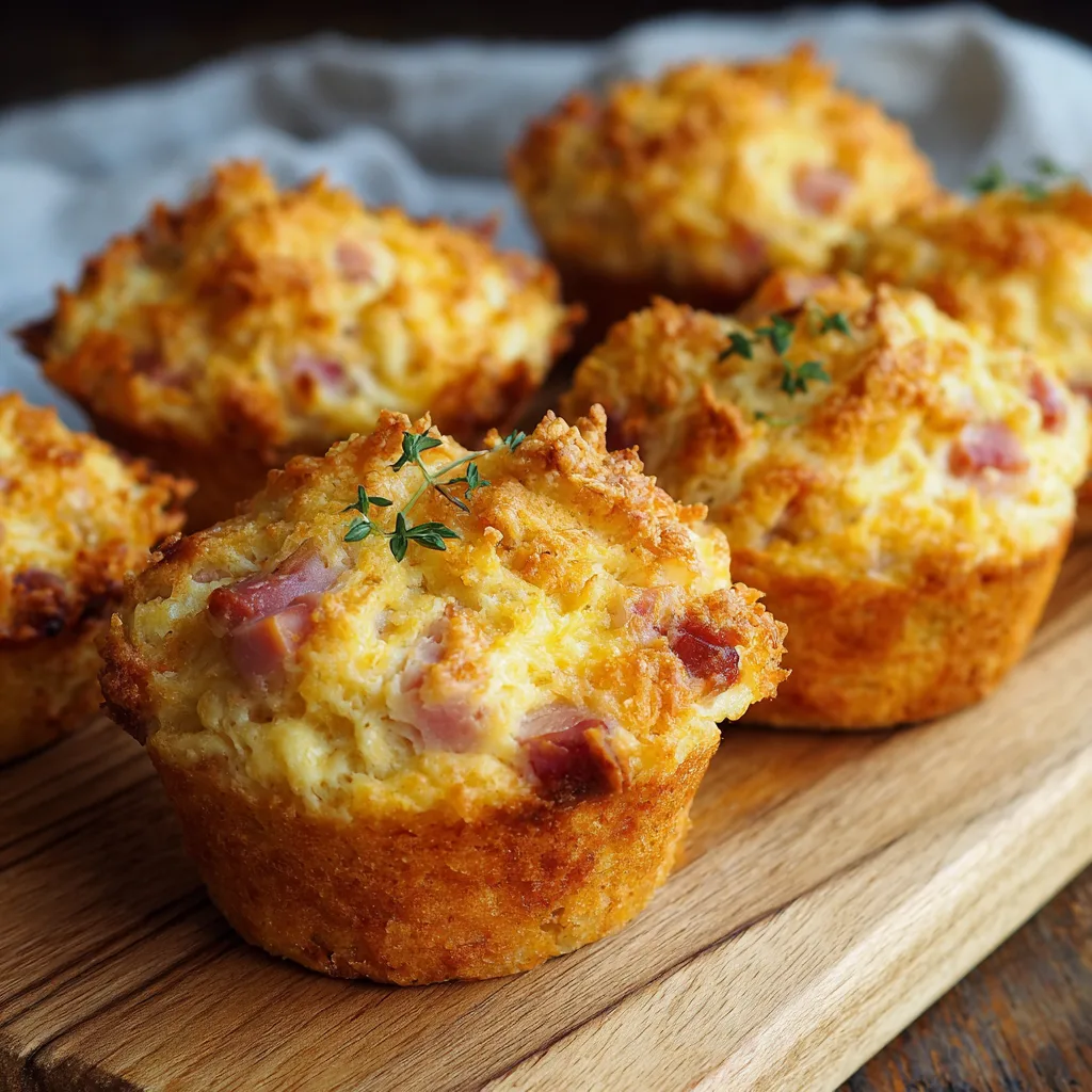 Ham Cheese Muffins