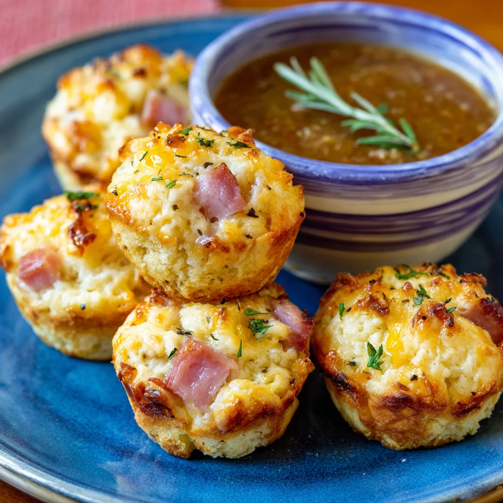 Ham and Cheese Mini Muffins