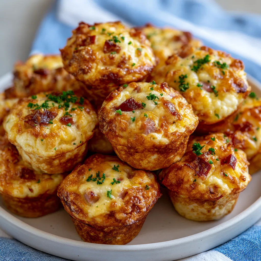 Ham and Cheese Mini Muffins