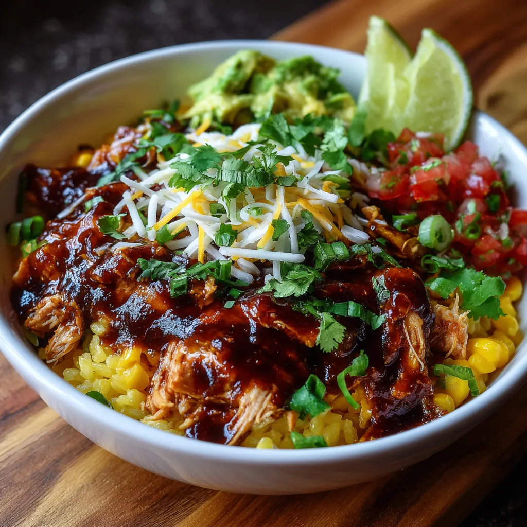 BBQ Chicken Burrito Bowls