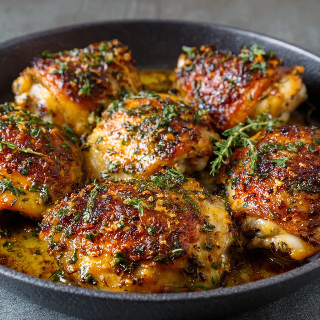 Easy Baked Chicken Thighs