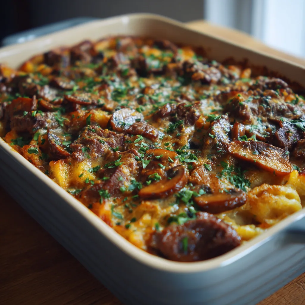 Beef & Mushroom Casserole